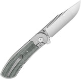 Bestech Knives Vestige Framelock Titanium & Black Micarta Folding MagnaCut Knife 2411A