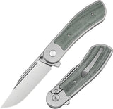 Bestech Knives Vestige Framelock Titanium & Black Micarta Folding MagnaCut Knife 2411A