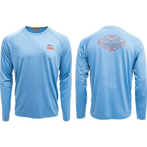 Bubba Blade Fillet Lifestyle Blue Long Sleeve X-Large T-Shirt 1143176