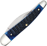 Case Cutlery Seahorse Whittler Rogers Corn Cob Navy Blue Bone Folding Stainless Knife 06889