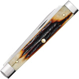 Case Cutlery Baby Doc Genuine Red Jigged Stag Folding Stainless Pocket Knife 09573