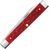 Case Cutlery Baby Doc Dark Red Jigged Bone Folding Stainless Pocket Knife 10847