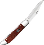 Case Cutlery Hunter Dark Red Micarta Folding Carbon Steel Pocket Knife 12274