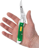 Case Cutlery John Deere Russlock Green Sawcut Bone Folding Stainless Pocket Knife 15798