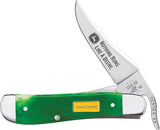Case Cutlery John Deere Russlock Green Sawcut Bone Folding Stainless Pocket Knife 15798