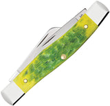Case Cutlery Medium Stockman Green Apple Bone Folding Stainless Pocket Knife 27862