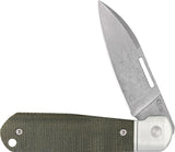 Case Cutlery Highbanks Slip Joint Green Micarta Folding 20CV Pocket Knife 42231