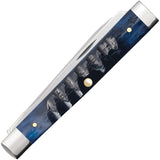 Case Cutlery Baby Doc Limited Edition Ocean Blue Bone Folding Stainless Pocket Knife 53986