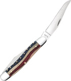 Case Cutlery Muskrat Star Spangled Flag Bone Folding Stainless Pocket Knife 64143