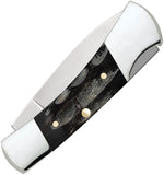Case Cutlery Lockback Black Jigged Buffalo Horn Folding Stainless Pocket Knife 65031