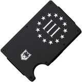 Cobratec Knives 3 Percent Black & White 3.5" Aluminum Wallet RFID3P