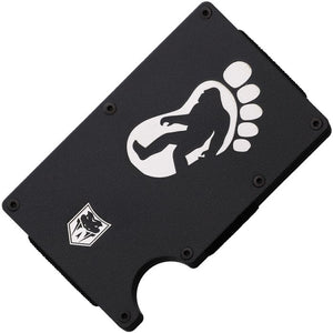 Cobratec Knives Bigfoot Black & White 3.5" Aluminum Wallet RFIDBF