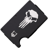 Cobratec Knives Punisher Black & White 3.5" Aluminum Wallet RFIDPUN