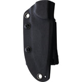 Cobratec Knives Skinner Black Smooth G10 D2 Tool Steel Fixed Blade Knife w/ Sheath SD2DNS