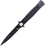 Cobratec Knives Stiletto Button Lock Blackout G10 Folding VG-10 Pocket Knife STBLBKBK