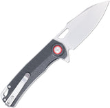 Cobratec Knives Wolverine Linerlock Black Custom Cut G10 Folding D2 Steel Knife WLVRNG10