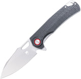 Cobratec Knives Wolverine Linerlock Black Custom Cut G10 Folding D2 Steel Knife WLVRNG10