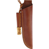 Casstrom Woodsman Curly Birch Sleipner Scandi Grind Fixed Knife + Sheath & Firestarter 10824