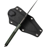 Civivi Vaquita II Green Micarta Damascus Mini Fixed Blade Neck Knife 047CDS2