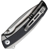 Civivi Teraxe Pocket Knife Gray & Black Stainless & G10 Folding Nitro-V 200363