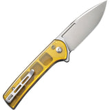 Civivi Conspirator Button Lock Polished Ultem Folding Nitro-V Pocket Knife 210065