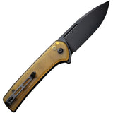 Civivi Conspirator Button Lock Ultem Folding Black Nitro-V Drop Pt Pocket Knife 210066