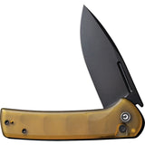 Civivi Conspirator Button Lock Ultem Folding Black Nitro-V Drop Pt Pocket Knife 210066