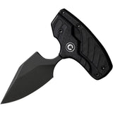 Civivi Typhoeus Folding Push Dagger Knife Black G10 14C28N Blade w/ Sheath 210361