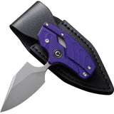 Civivi Typhoeus Folding Push Dagger Knife Purple G10 14C28N Blade w/ Sheath 210362