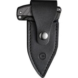 Civivi Typhoeus Folding Push Dagger Knife Black & Gray Aluminum 14C28N Blade w/ Sheath 210363