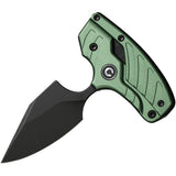 Civivi Typhoeus Folding Push Dagger Knife Green Aluminum 14C28N Blade w/ Sheath 210364