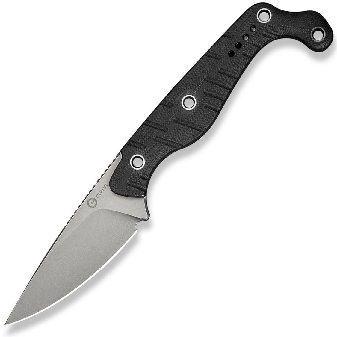 Civivi SOKN Black G10 Nitro-V Drop Pt Fixed Blade Knife w/ Belt