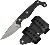 Civivi SOKN Black G10 Nitro-V Drop Pt Fixed Blade Knife w/ Belt Sheath 220271
