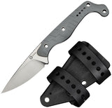 Civivi SOKN Gray G10 Nitro-V Drop Pt Fixed Blade Knife w/ Belt Sheath 220272