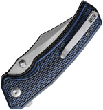 Civivi Vexillum Linerlock Black & Blue G10 Folding Nitro-V Pocket Knife OPEN BOX