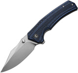 Civivi Vexillum Linerlock Black & Blue G10 Folding Nitro-V Pocket Knife OPEN BOX