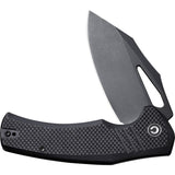 Civivi BullTusk Linerlock Black G10 Folding 14C28N Clip Pt Pocket Knife 230171