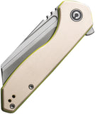 Civivi ExOne Linerlock Ivory G10 Folding Nitro-V Reverse Tanto Pocket Knife 230362
