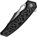 Civivi Anaaki Button Lock Black Alumiunm Folding Nitro-V Pocket Knife 240391