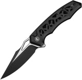 Civivi Anaaki Button Lock Black Alumiunm Folding Nitro-V Pocket Knife 240391