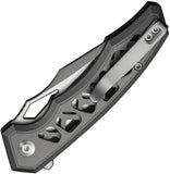 Civivi Anaaki Button Lock Gray Alumiunm Folding Nitro-V Pocket Knife 240392