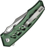 Civivi Anaaki Button Lock Green Alumiunm Folding Nitro-V Pocket Knife 240393