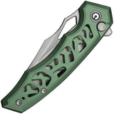 Civivi Anaaki Button Lock Green Alumiunm Folding Nitro-V Pocket Knife 240393