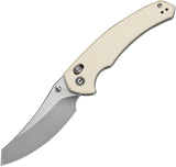 Civivi Sixgill Crossbar Lock Ivory G10 Folding Nitro-V Pocket Knife 240502
