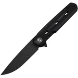 Civivi Navo Linerlock Black G10 Folding Nitro-V Drop Pt Pocket Knife 25015A1