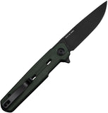 Civivi Navo Linerlock Green Micarta Folding Nitro-V Drop Pt Pocket Knife 25015A2