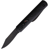 Colonial Automatic Law Enforcement Knife Button Lock Black GFN Stainless Blade 556