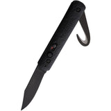 Colonial Automatic Law Enforcement Knife Button Lock Black GFN Stainless Blade 556