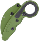 CRKT Provoke Kinematic Green & Black Aluminum Folding D2 Steel Knife 4040BG