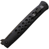 Cold Steel Ti-Lite Pocket Knife Linerlock Black Zy-Ex Folding AUS-8A 26SXPBKBK